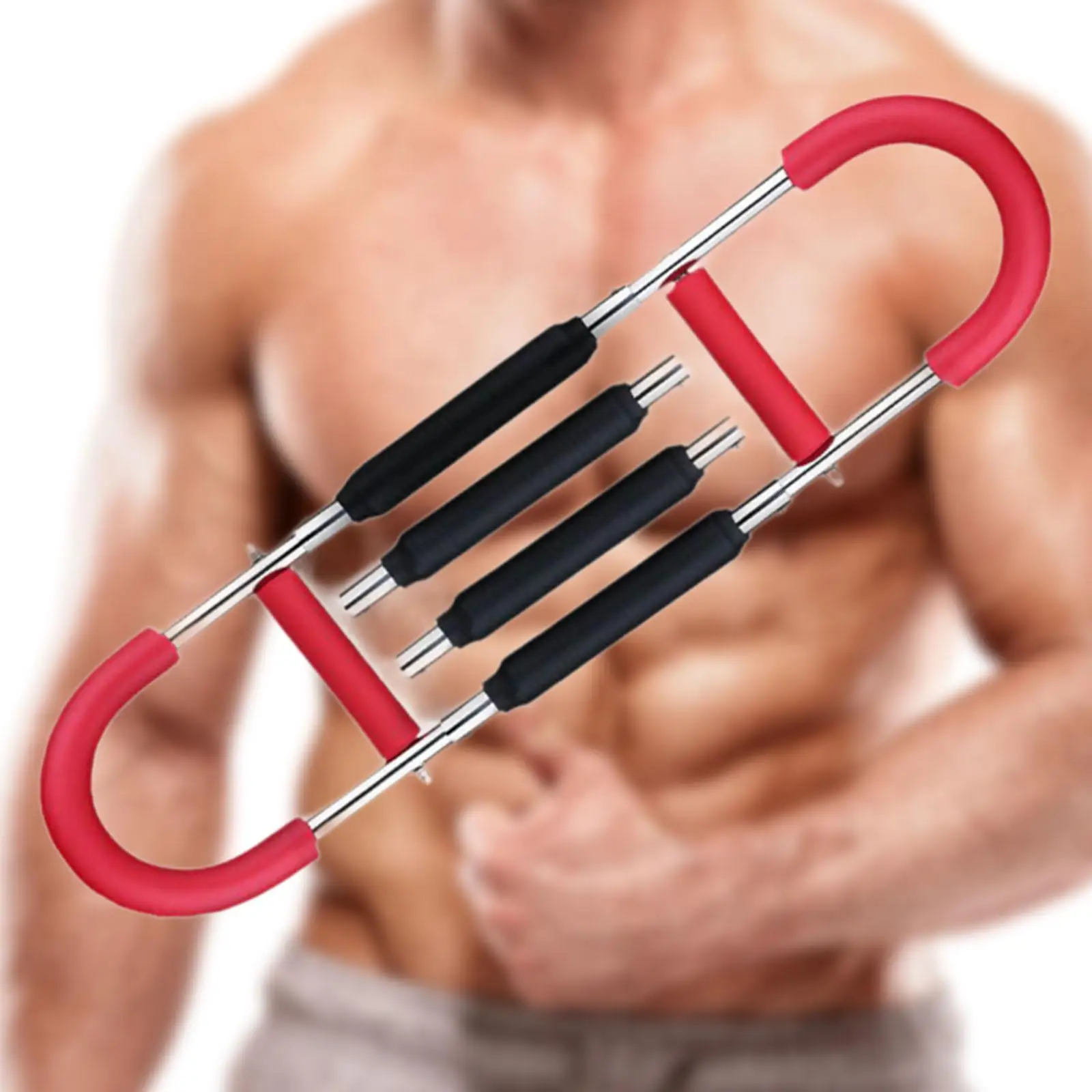 

Arm Exerciser Chest Workout Spring Resistance Bar Portable Home Fitness Equipment for Enhancing Upper Body Muscle