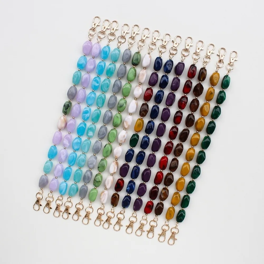 Gold Lobster Clasp Acrylic Bag Handle Irregular Shape Detachable Design Bag Handle Chain Chain Structure DIY Accessories Chain