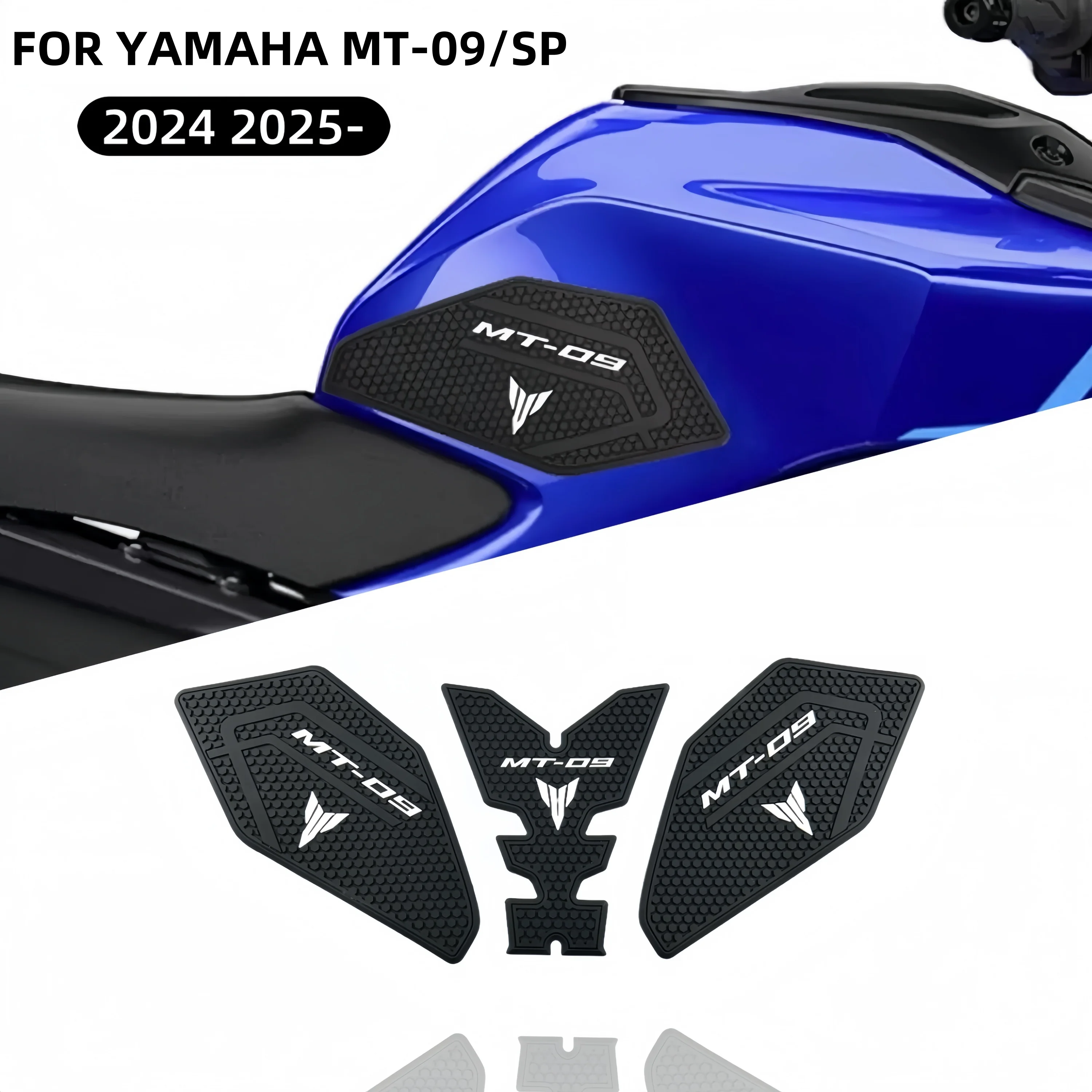 

Накладка на топливный бак для Yamaha MT-09 MT09 MT 09 SP 2024 2025- боковая накладка для мотоцикла, защитная наклейка, газовая наколенница, тяговая накладка