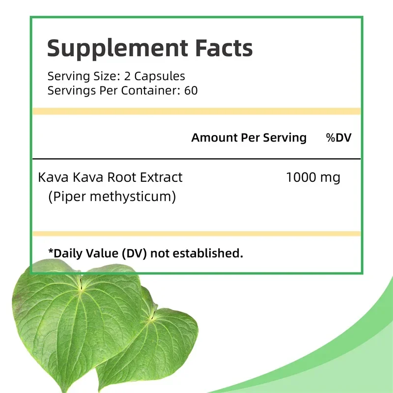 Kava Kava - Helps Relax The Brain, Relieve Stress and Anxiety, and Improve Sleep Quality