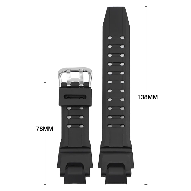 Strap for Casio G-SHOCK GW-4000 GA-1000 GW-A1000 GW-A1100 G-1400  Men Sport Diving Waterproof TPU Silicone Watch Band Bracelet