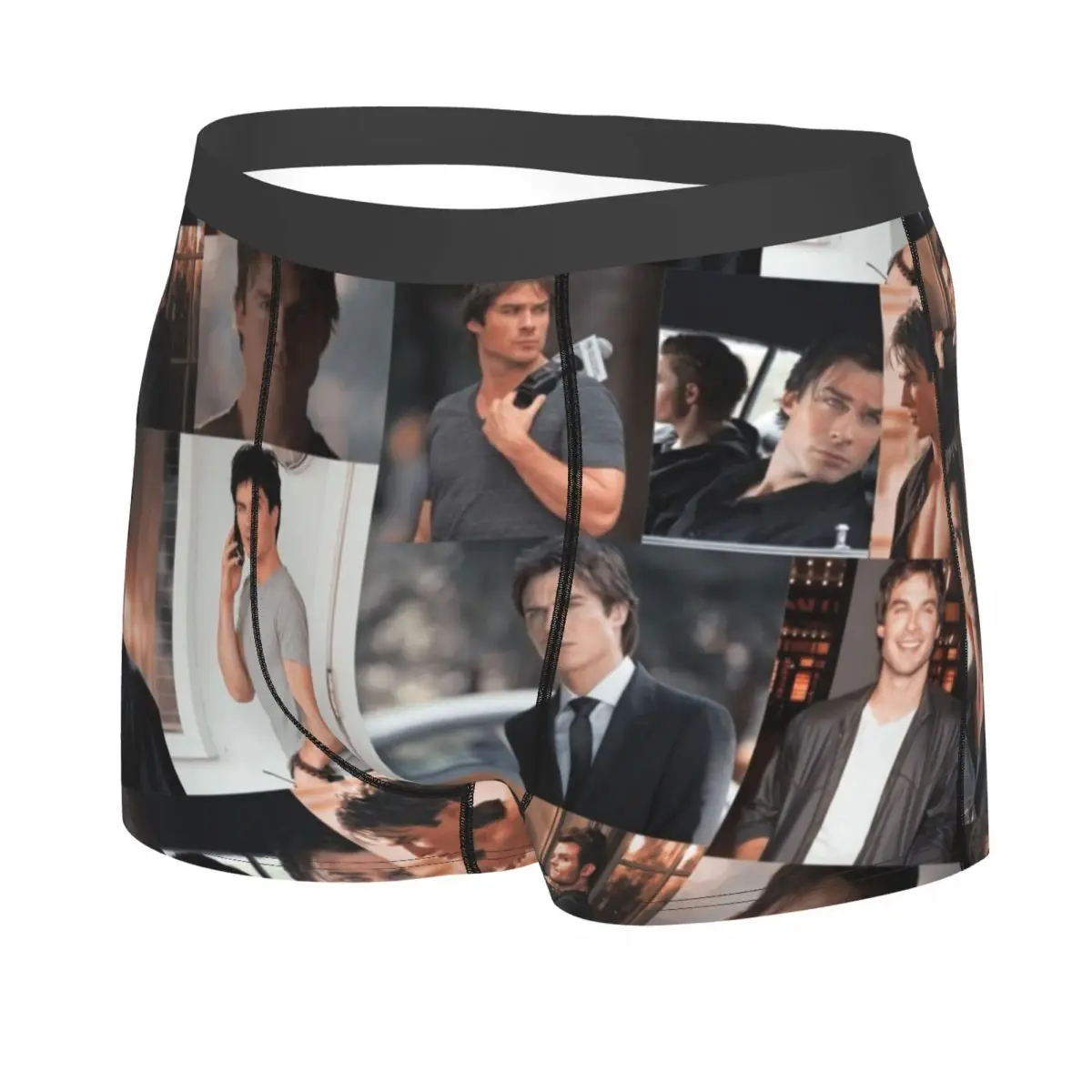 Custom Damon Salvatore The Vampire Diaries TV Show Boxers Shorts Mens Stefan Salvatore Briefs Underwear Cool Underpants