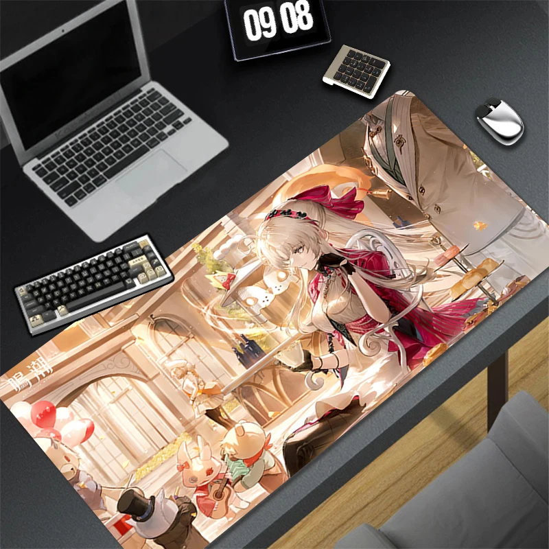 Computer Gaming Accessories HD Mousepad Office PC Mouse Pad Decoracion Wuthering Waves Carlotta Keyboard Pad Desk Anime Desk Mat