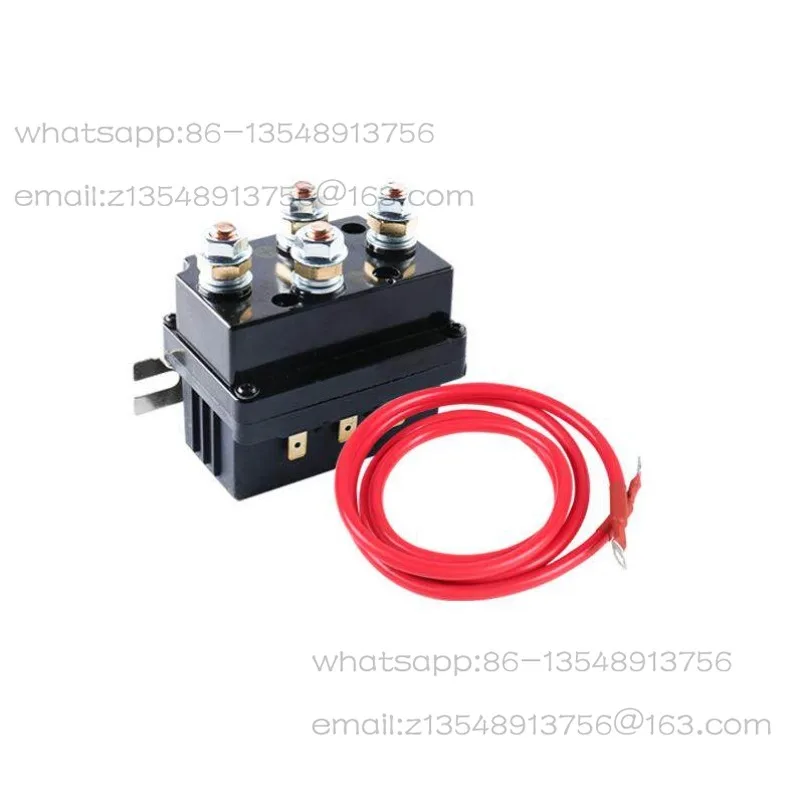Off-road vehicle electric winch relay 500A12V 4450 with 1 long 3 short wire + remote control 1 with 2 sets