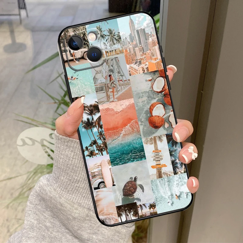 Beach Vibes Phone Case For iPhone 14 13 12 11 15 16 Pro Max Cover For iPhone 12 13 Mini X XR XS Plus