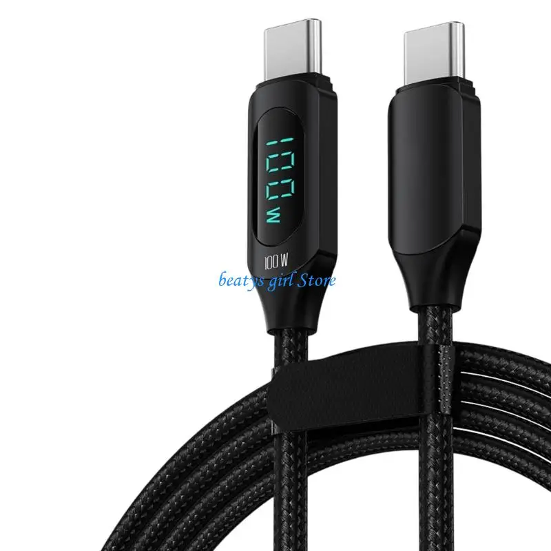 C7AB USB C Charging Cord with Inline Display for Daily Phone Tablet Use 100cm /200cm