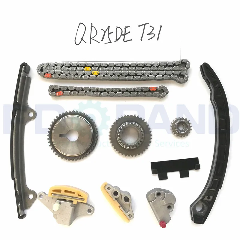 QR25DE Engine Timing Chain Tensioner Gear Repair Distribution Kit  for Nissan X-TRAIL T30/T31 Altima Pathfinder Frontier 2.5L