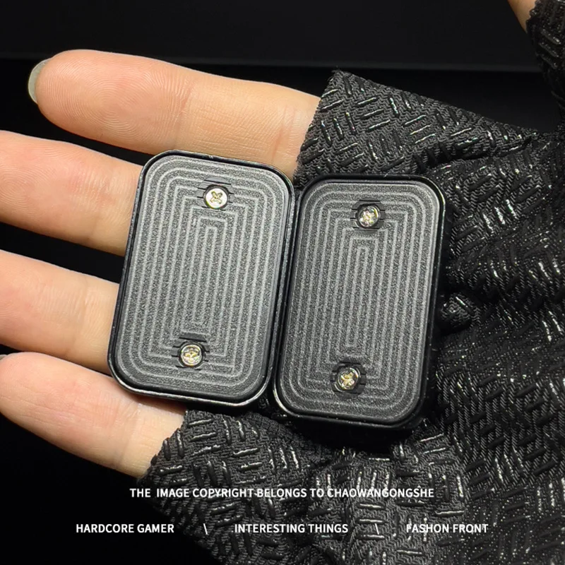 Ilimitato Bit EDC Push Sliders Giocattolo Cubo di Metallo Mano Spinner Agitarsi Giocattolo Per Adulti Portatile Haptico Autismo Push Card Giocattoli Alleviare Lo Stress
