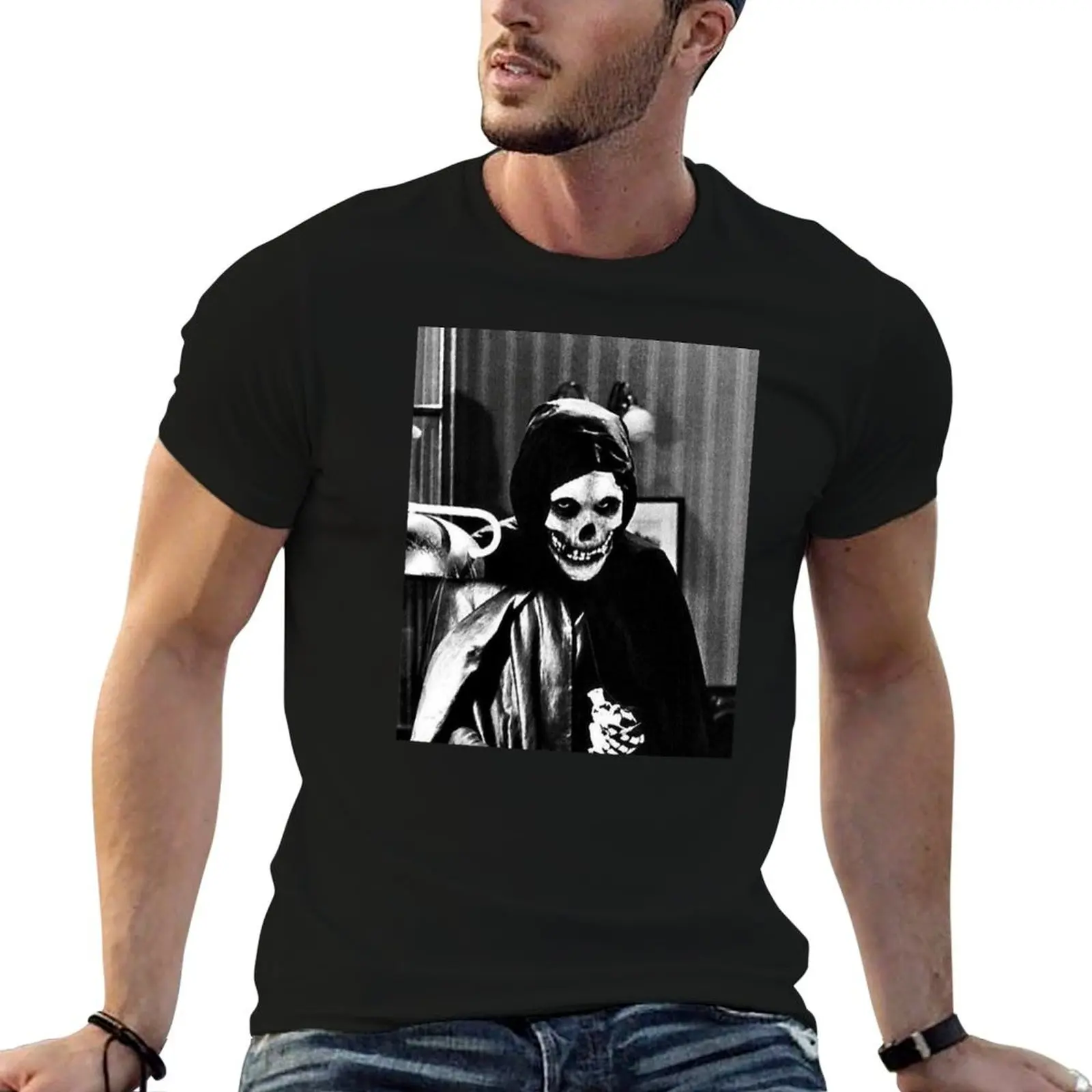 Misfits (The Crimson Ghost) x 1946 T-Shirt Basic Lightweight Short Sleeve Tee