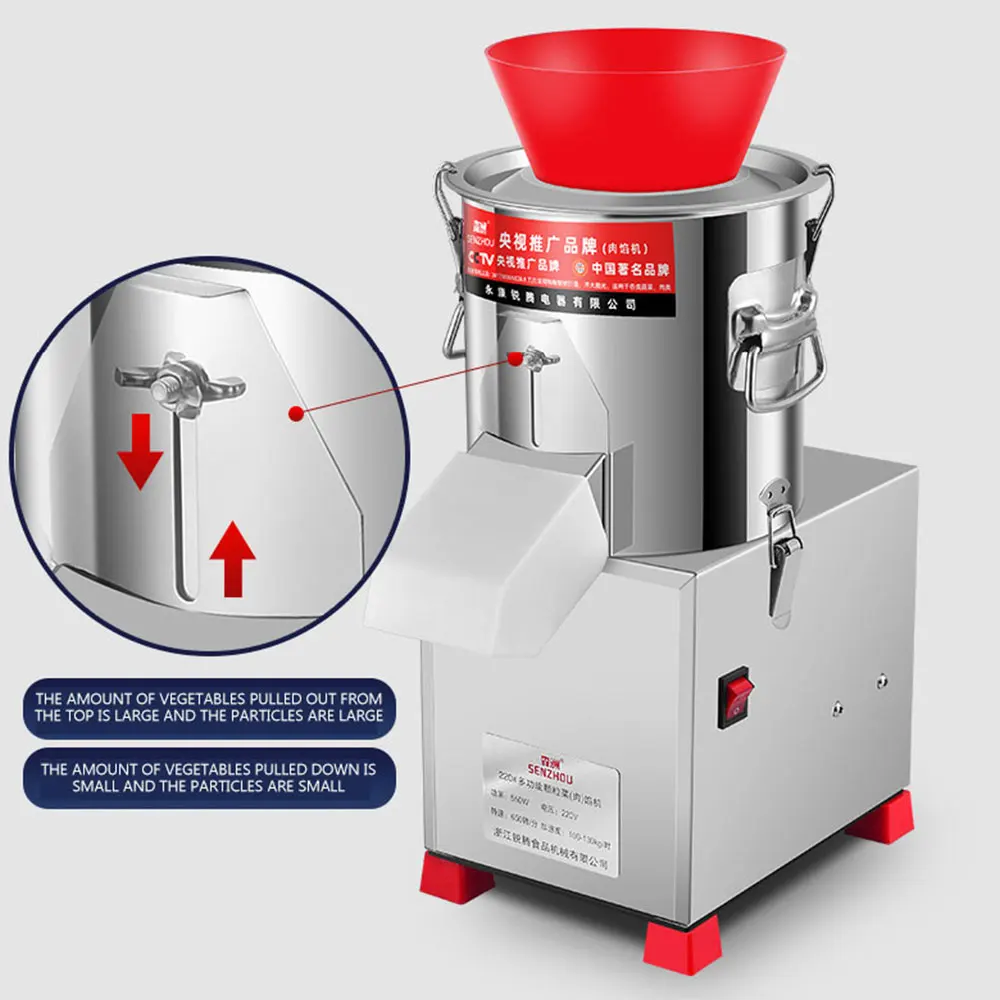 الوافدين الجدد الكهربائية قطاعة الخضراوات طاحونة التلقائي أداة تقطيع الخضراوات آلة قطع المطبخ الكهربائي