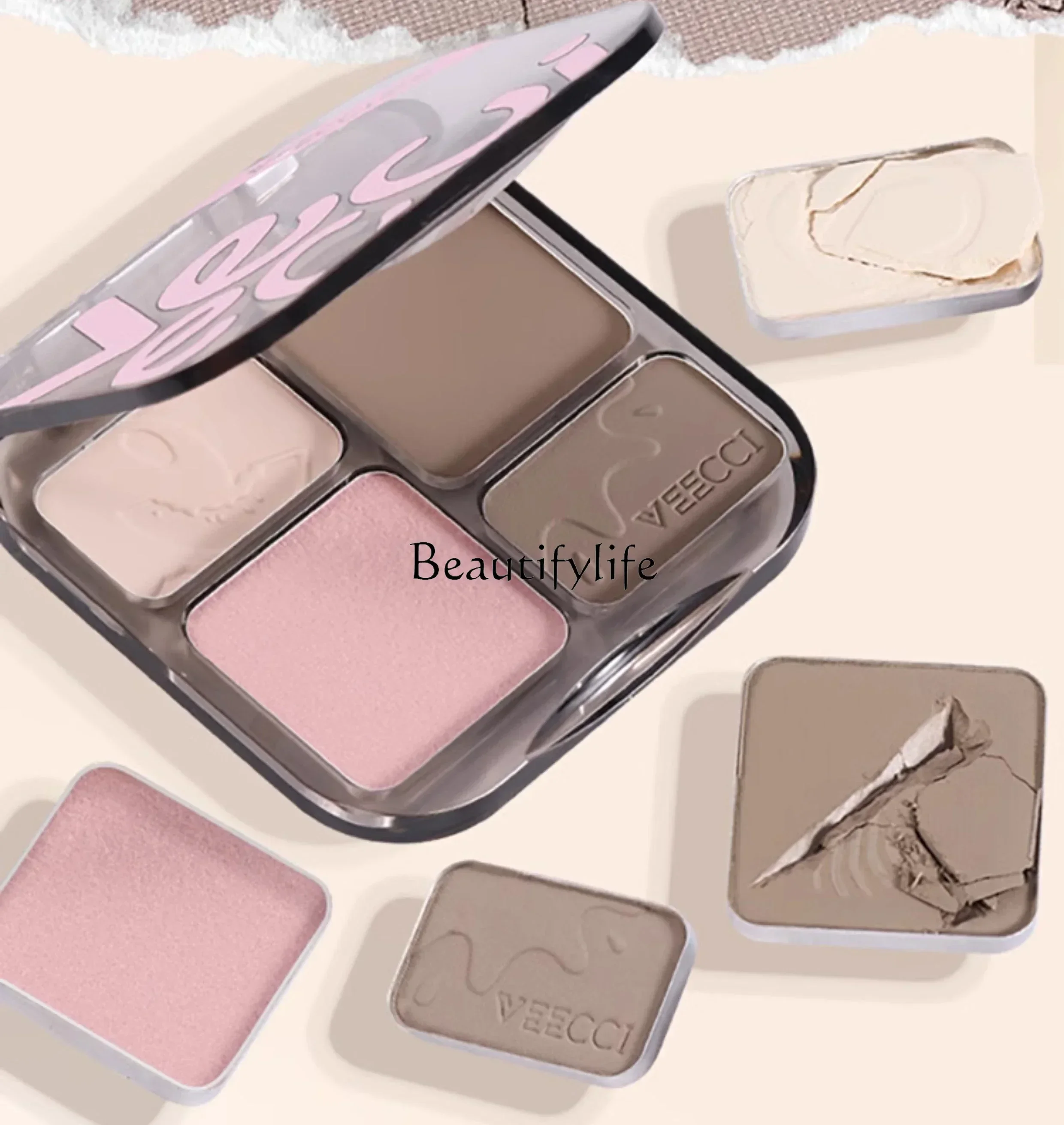 

Contour Compact Four-Color Highlight Repair Integrated Plate Brightening Side Shadow Nose Shadow Tear Groove