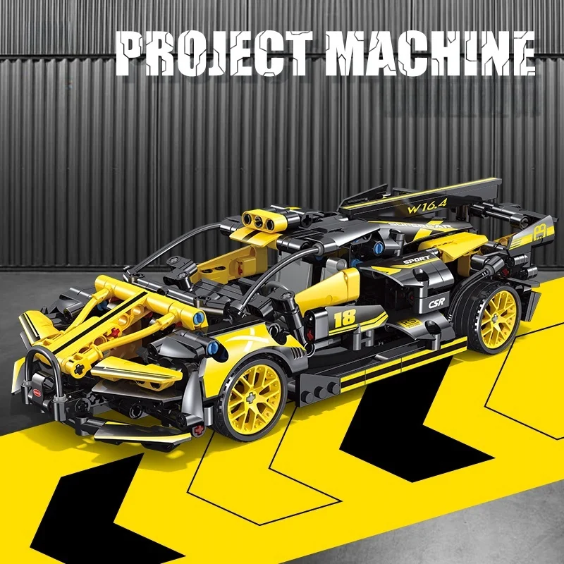 670 個 MOC テクニカル CSR スポーツカーモデルプルバックビルディングブロックセットオーバースピード車のおもちゃ大人のためのクリスマス誕生日ギフト
