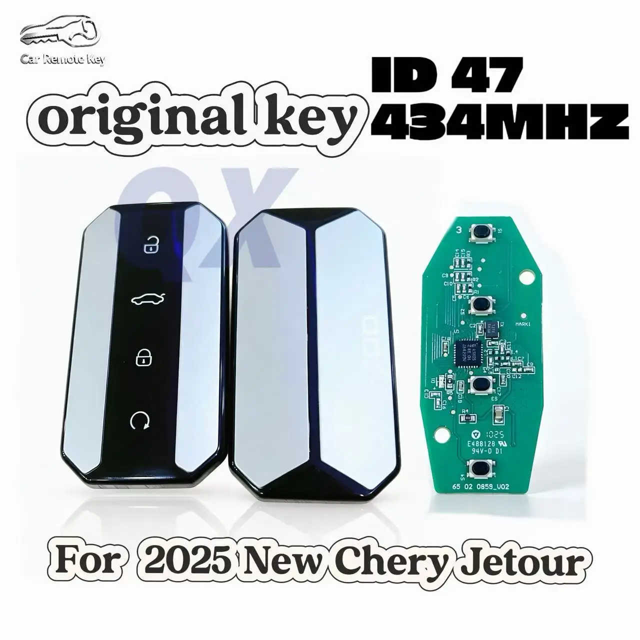 Original Smart Remote Key and shell Compatible For 2025 Chery Jetour Traveler, J5 J7 J8,ID47 434MHz
