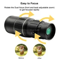 40x60 Powerful Monocular Telescope Zoom Binoculars Long Range Night Spyglass For Outdoor Camping Bird Watching Tools