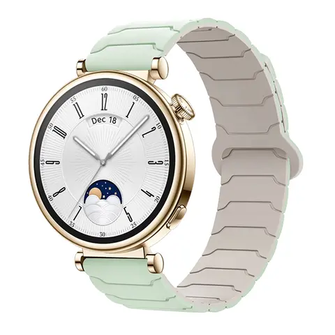 18mm 20mm 22mm Magnetic Strap for Samsung Galaxy Watch 7 6 5 4 Classic 5Pro Active Silicone Band for Huawei Watch 5 GT5 Pro 46mm