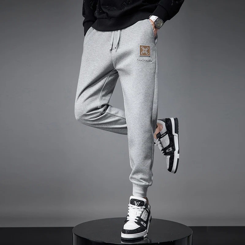 

Trendy Brand Casual Pants Men's Loose-Fit Autumn Winter New Style Sporty Harajuku Trousers Red Colorful Bunded Feet