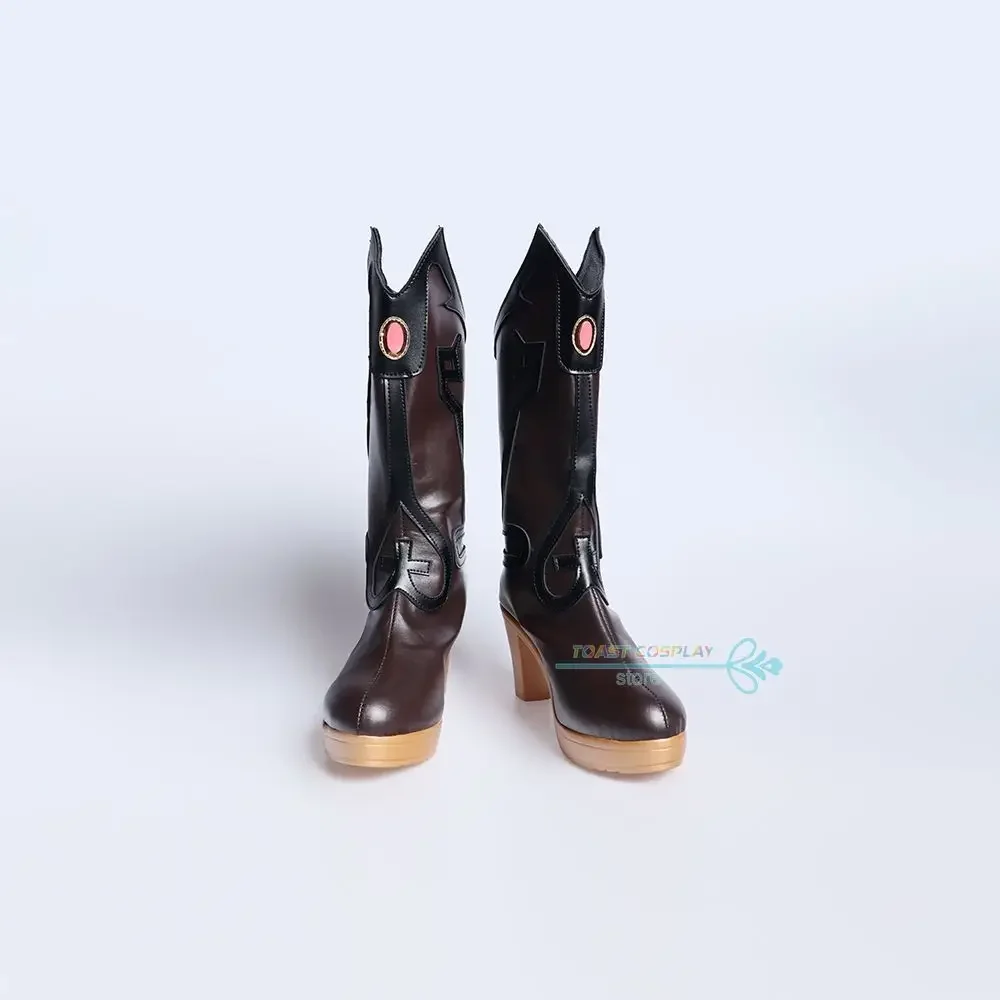 Fischl GenshinImpact Cosplay Shoes Anime Game Cos Boots Comic  Fischl Cosplay Costume Prop Shoes for Con Halloween Party