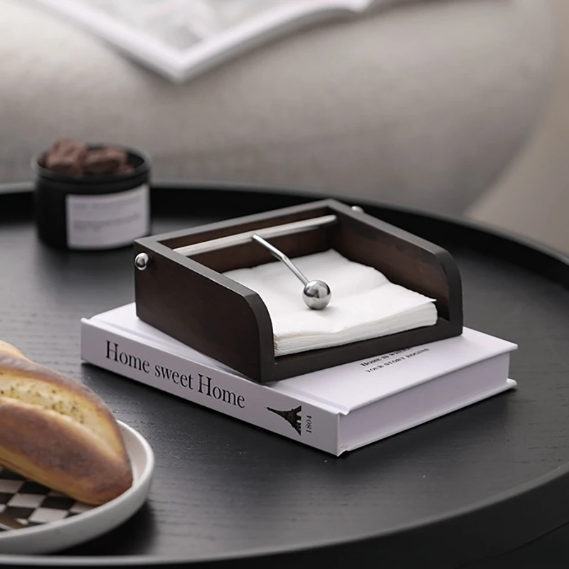 Kreativer Taschentuchbox-Halter für Restaurant, Tischdekoration, Wohnzimmer, Hotel, Couchtisch, handgefertigter Serviettenspender aus Holz