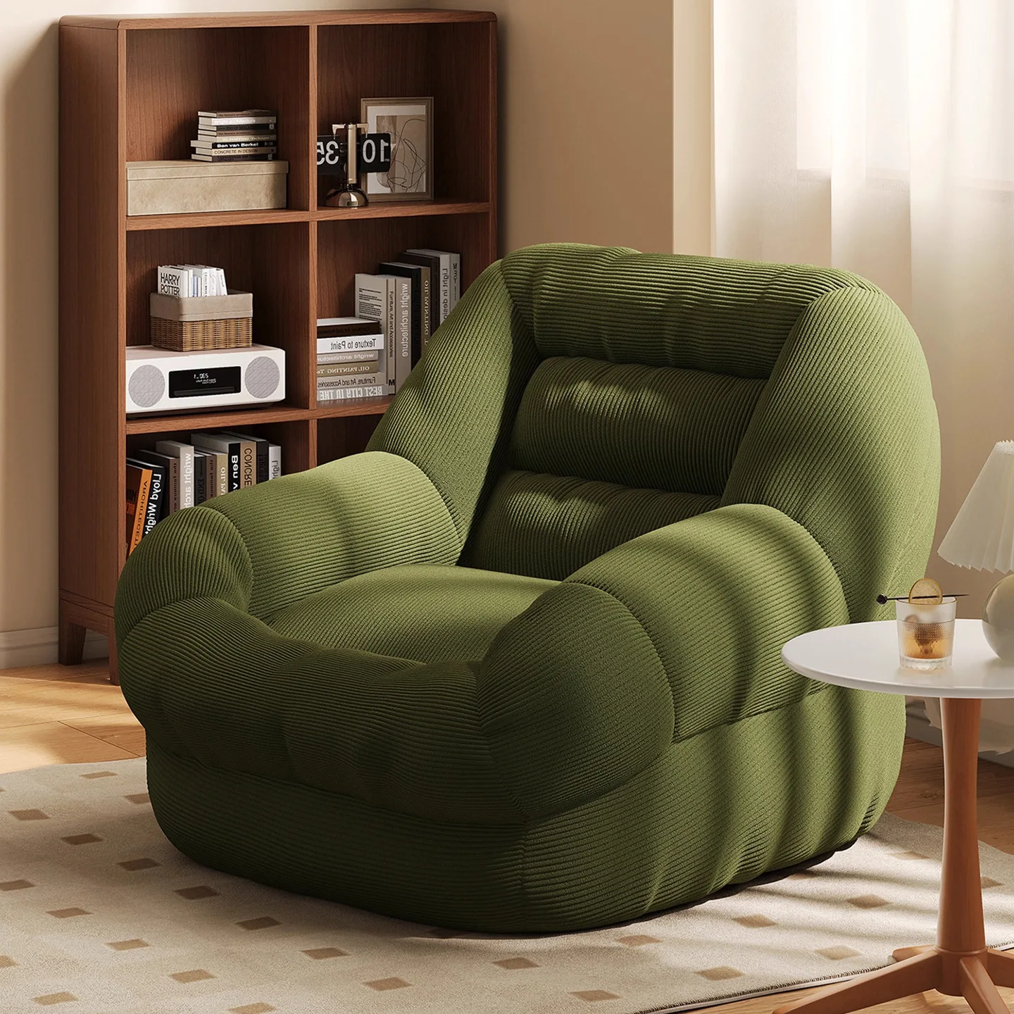

HYS lazy sofa reclining couch bedroom single room small sofa balcony leisure back chair