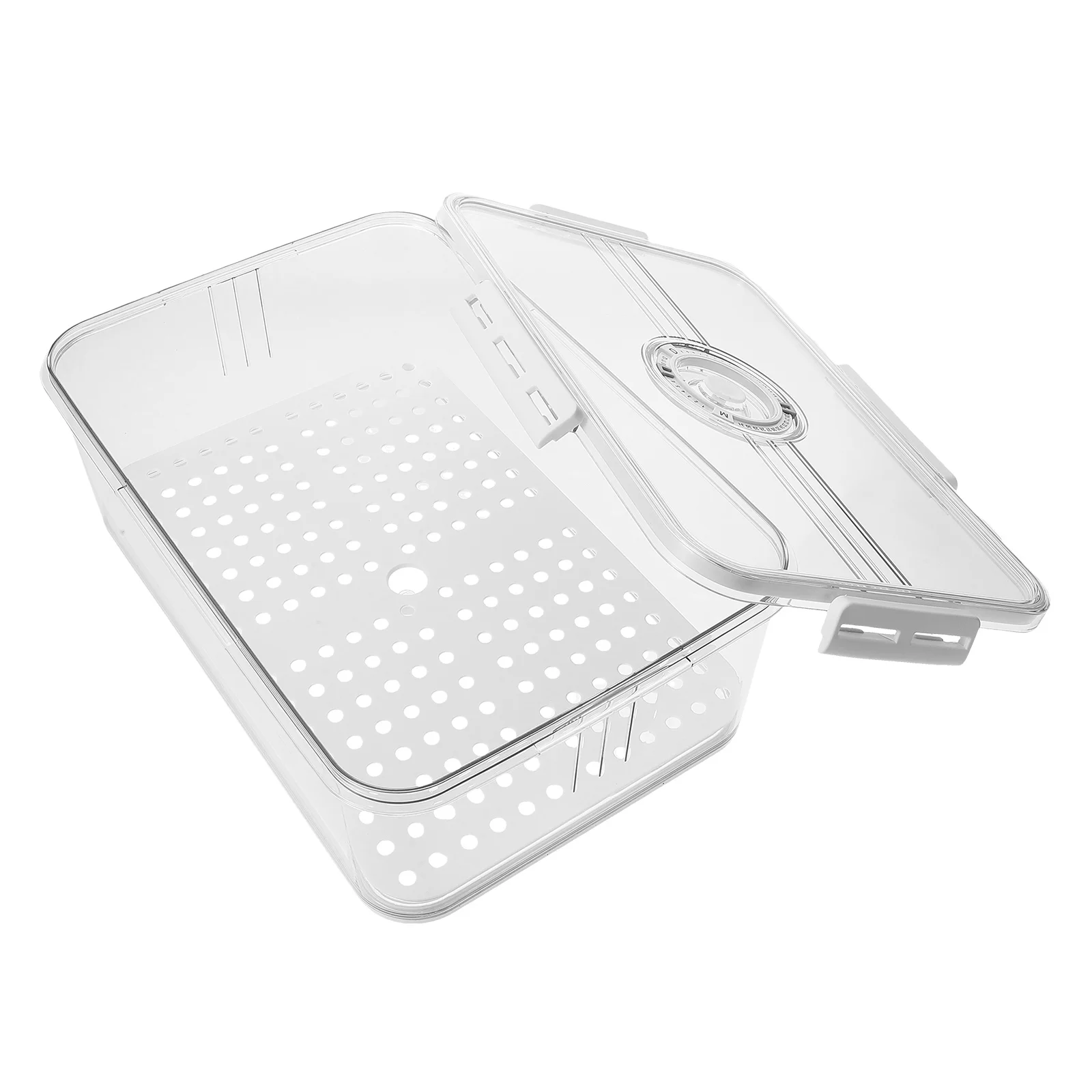 

Bread Box White Airtight Kitchen Counter Fresh Storage Timer Reusable Toast Fridge Container Clear Bread