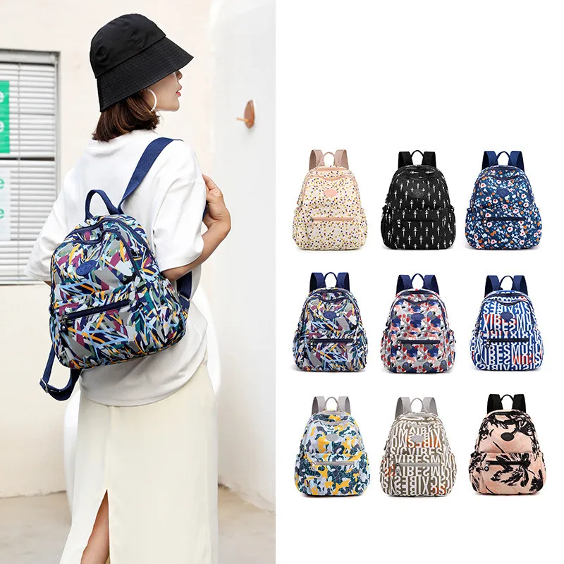 Mode Vrouwen Rugzak Waterdichte Kleine Rugzakken Voor Tieners Meisjes Nylon Doek Schoudertas Dames Reizen Handtassen Mochilas