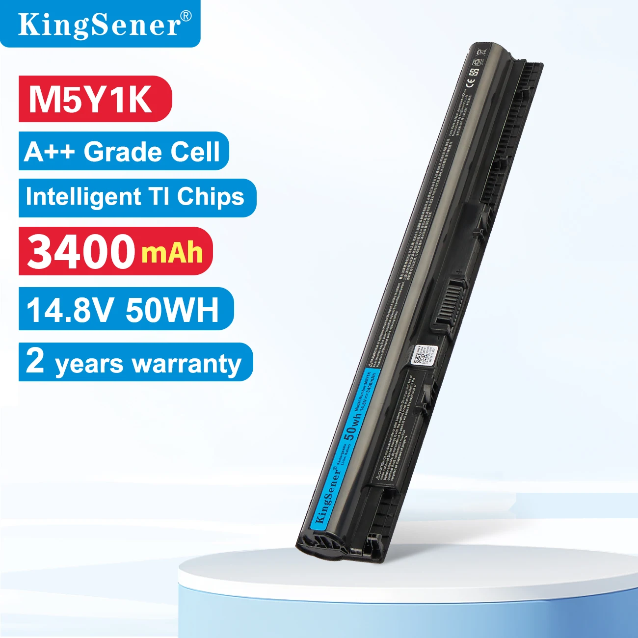 

KingSener 14.8V 3400mAh M5Y1K Battery For DELL Inspiron 3565 3576 3476 3567 5758 5759 5555 For Dell Vostro 3558 3568 3578 3478