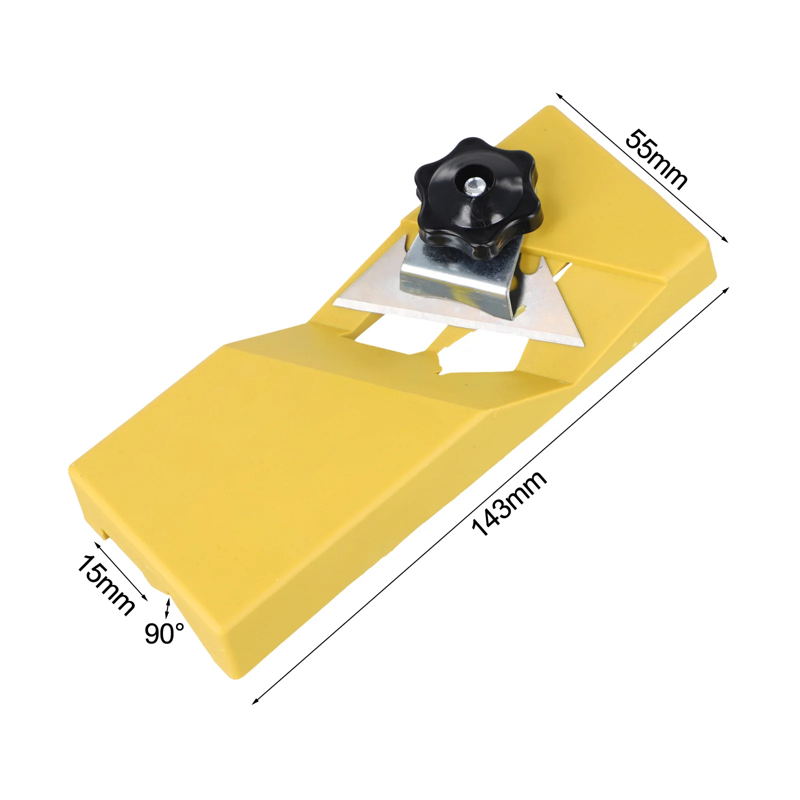 About 143*55*15 Mm Woodworking Planer Sturdy Steel Body Versatile Hand Plane Efficient Cutting Precise Trimming