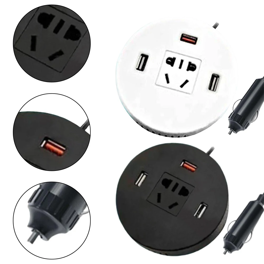 Car Power Converter 12V To 110V Road Trip 120W Car Power Inverter 3 USB Ports Flexibility For Different Vehicles