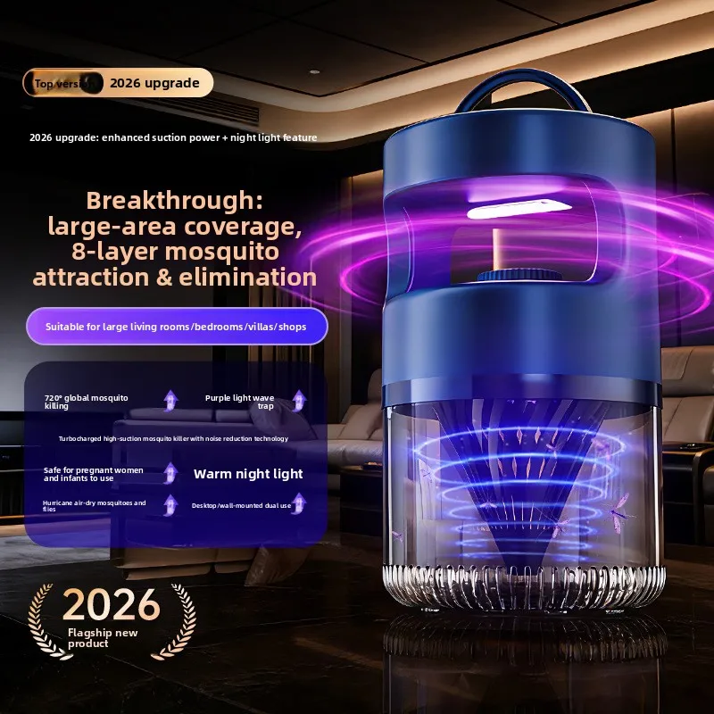 USB Mosquito Suction Lamp Night Light Silent Pest Control for Indoor Outdoor Use Lightweight Powerful Fan for Bedroom Camping view 6