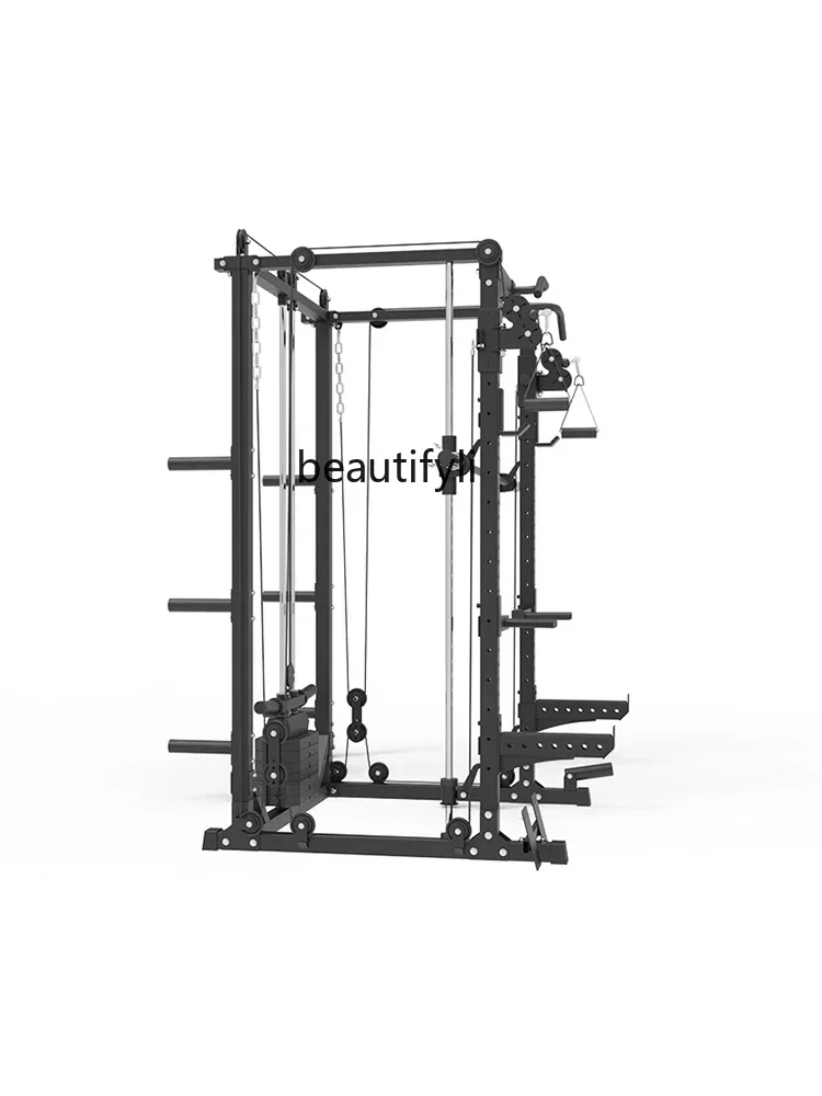 lt Multifunctional, squat rack, little bird comprehensive training rack, home fitness gantry bench push rack