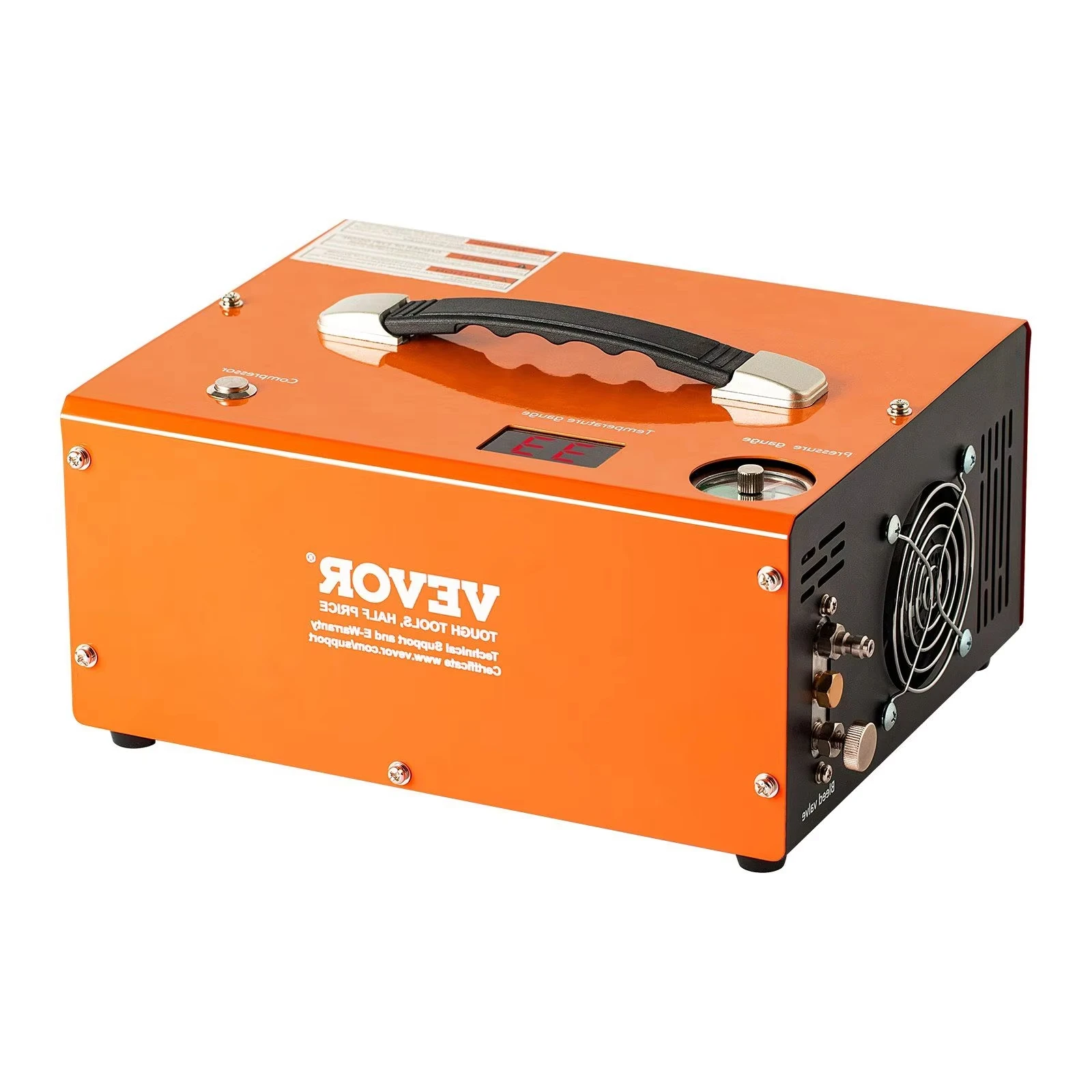 

Professional PCP Compressor – 4500 PSI, Oil/Water-Free – Auto-Stop Technology – 12V DC & 120V AC Dual Power Supply