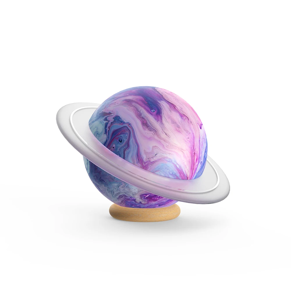 

Music Planet portable night light intelligent color changing wireless speaker decoration ornament