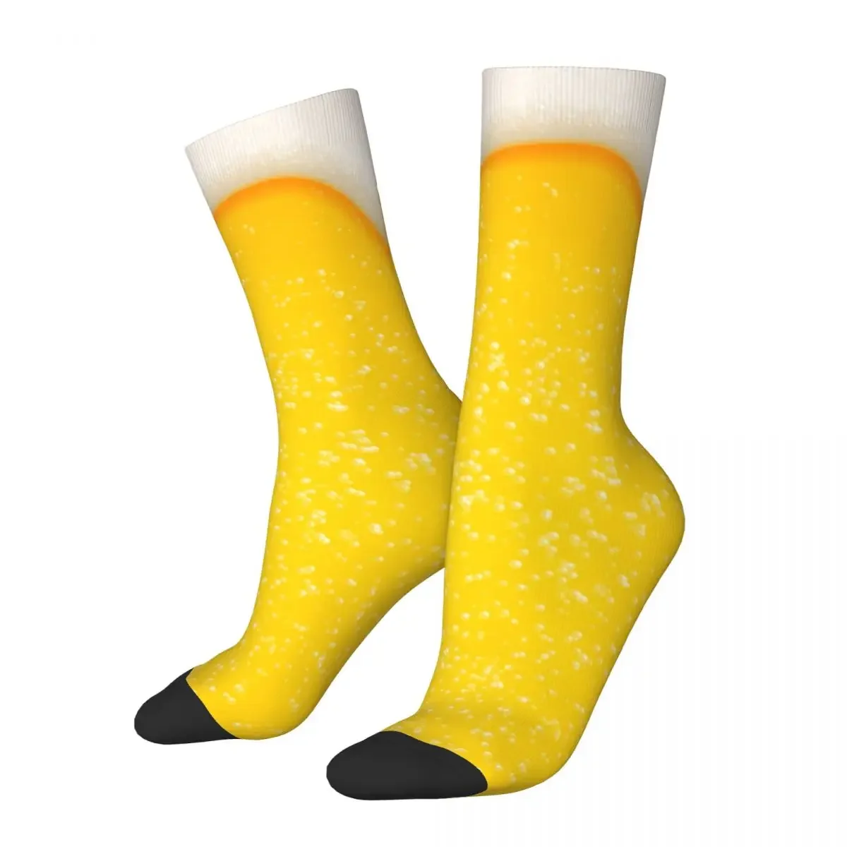 

Fashion Beer Foam Football Socks Middle Tube Socks for Women Men Non-slip