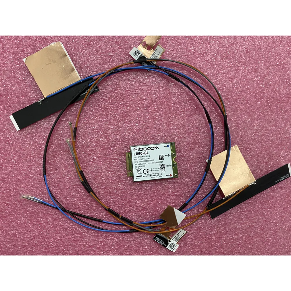 

Fibocom L860-GL 01AX796 LTE 4g WWAN Card Original Antenna for Lenovo Thinkpad p53 DC33001KY00 DC33001KY10