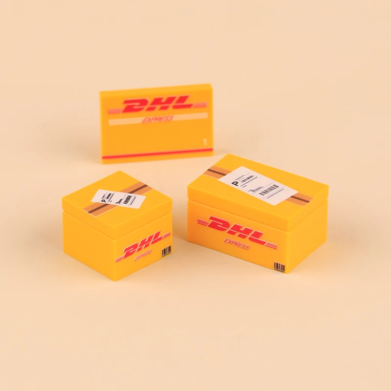 MOC Stadt Haus Lieferung Boxen Bausteine Street View Paket Post Briefkasten Brief DIY Gedruckt Ziegel Freunde Spielzeug Geschenke