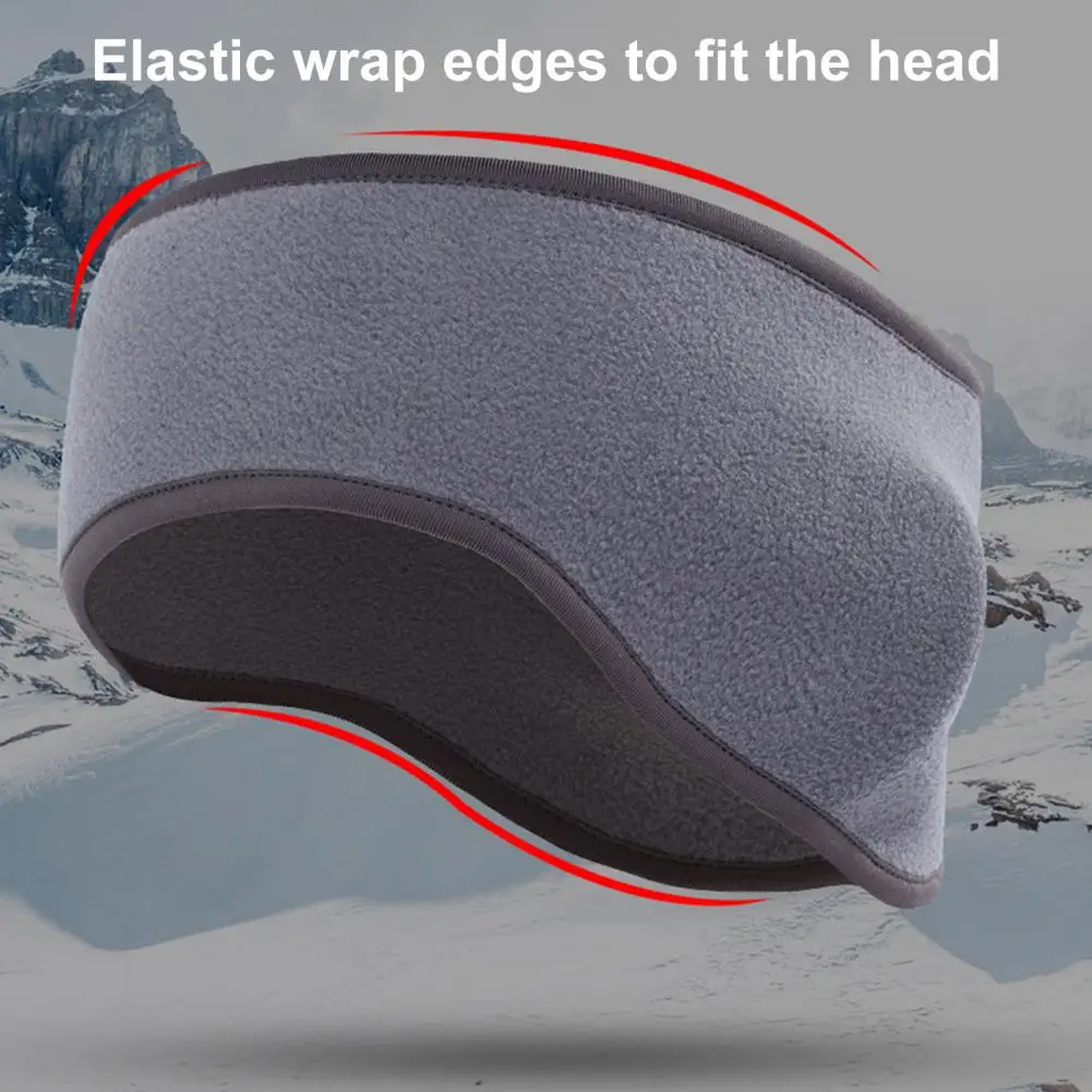 Soft Headband High Elasticity Keep Warm Reusable Winter Headband Earmuffs  Washable Winter Headband Earmuffs for Hiking