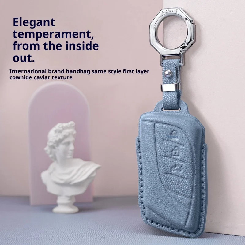 

Чехол для ключей Lexus из натуральной кожи для моделей ES200, ES300h, RX300, NX, LS, LC, Z, с застежкой-пряжкой.