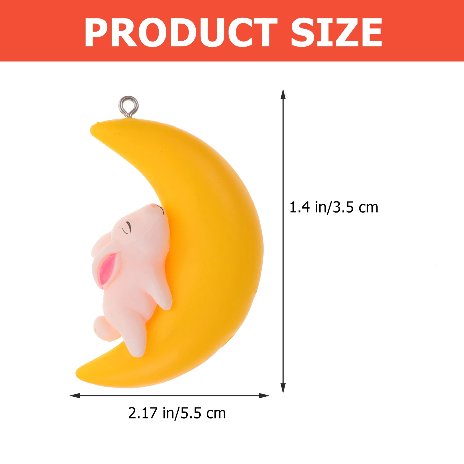 

2pcs Moon Pendant Aquarium Decorations Large Fish Tank Floating Figurines For Betta Fish Underwater Landscape Ornament Cartoon