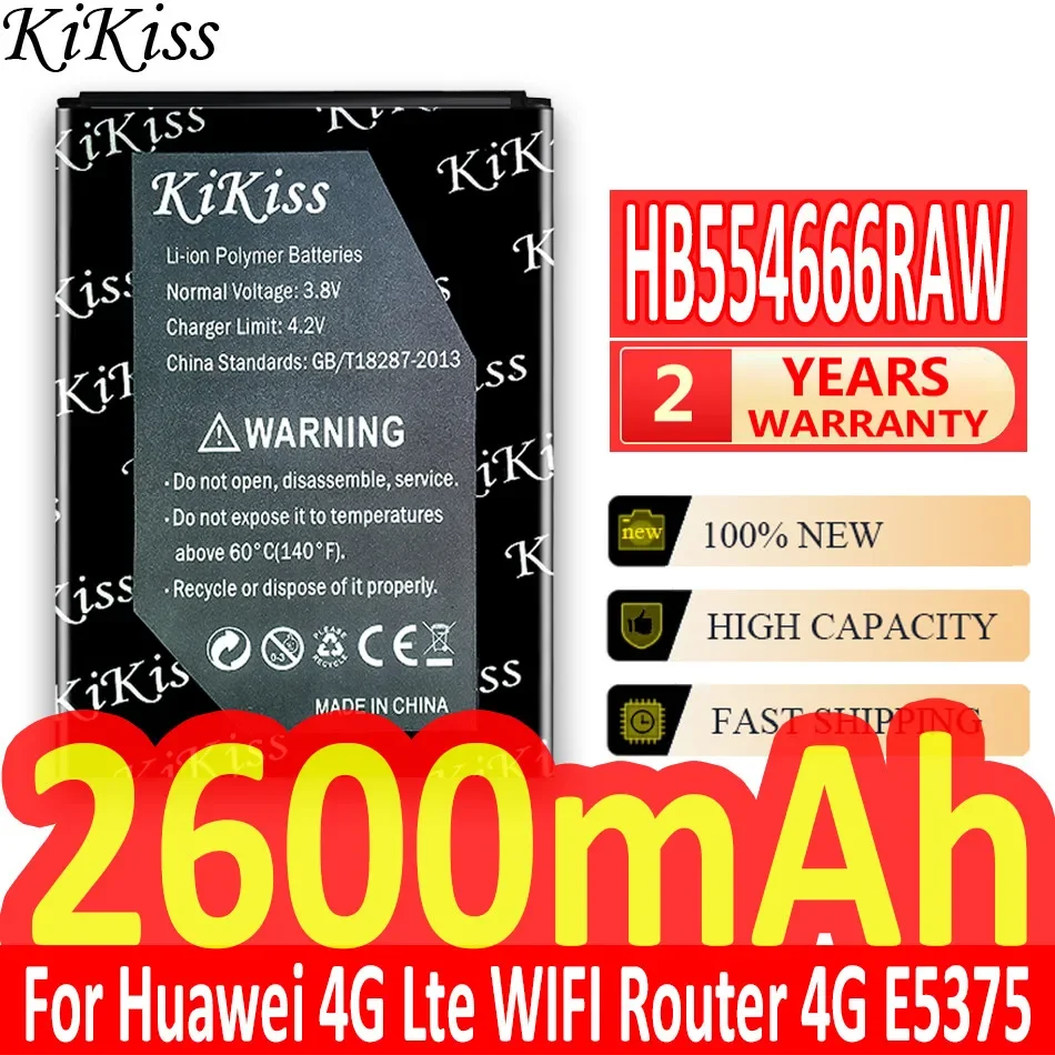 Аккумулятор для ноутбука 2600 мАч для Huawei 4G Lte WIFI маршрутизатор 4G E5375 EC5377 E5373 E5330 E5336 E5351 E5372 E5356, HB 554666 РАВ