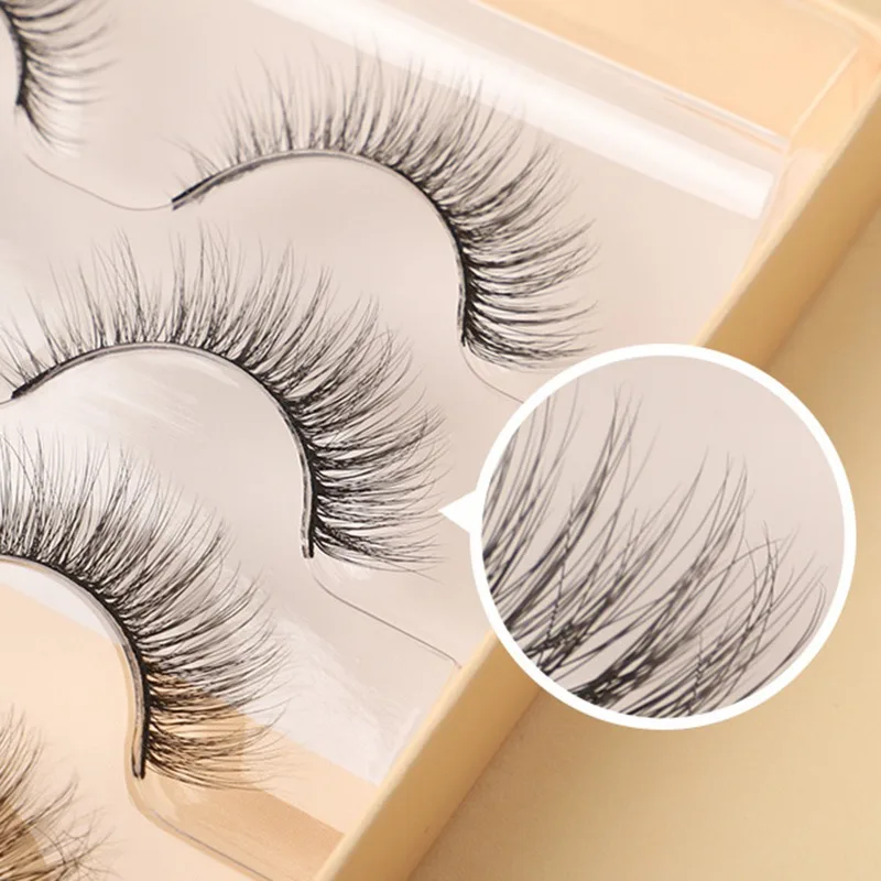 Self Adhesive Eyelashes น้ำหนักเบาและสบายธรรมชาติไม่มีกาวใช้งานง่ายขนตาปลอมธรรมชาติ