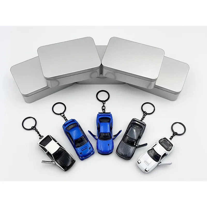 الأولي D AE86 أفق GTR R34 R32 امبريزا RX7 FC نموذج سيارة اللعب مفتاح سلسلة قلادة هدية لتقوم بها بنفسك اكسسوارات حوالي 1:64 #2