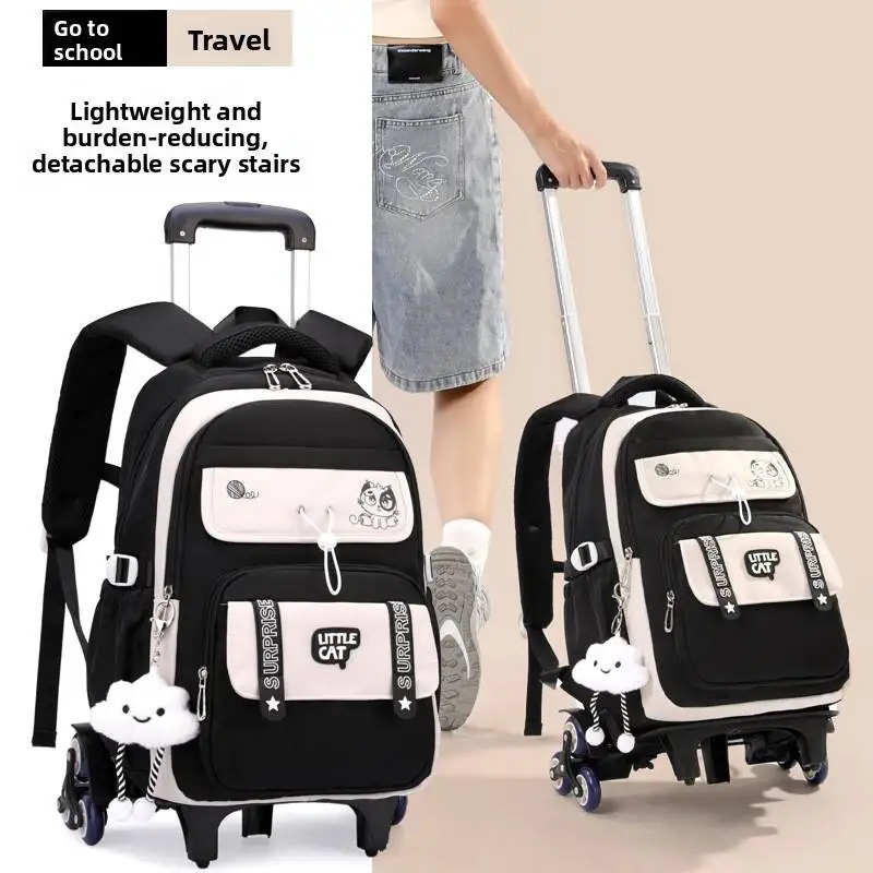 Middle high school student backpack Schoolbag for girls large-capacity waterproof bookbag college student backpack for laptop