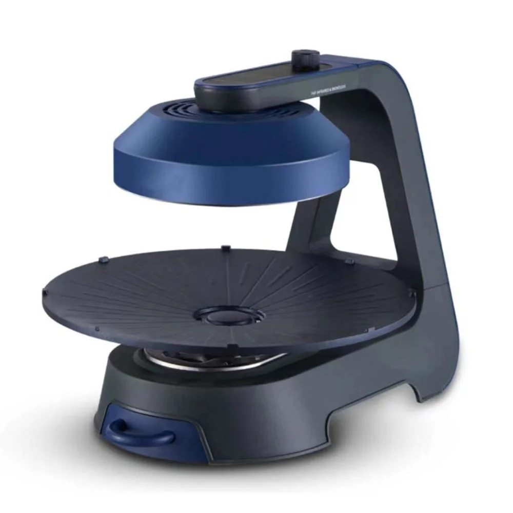 Máquina de churrasco interna para casa grelha elétrica ajuste temperatura grelha rotação pan elétrica 110v/220v