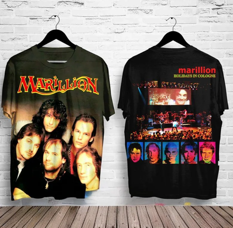 Rock Band Marillion Album 3D Print T-Shirts Summer Women/Men Hip Hop Trend Tee Shirt Fashion Streetwear Y2k Top Men's Clothing