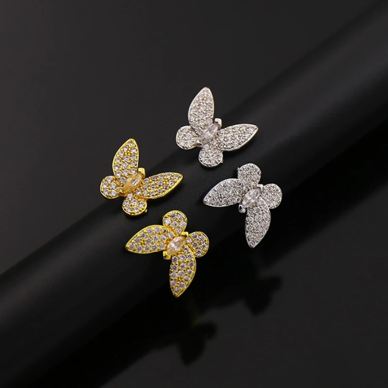 New Butterfly Rings for Women Luxury Fashion Jewelry Resizable Charm Engagement Rings Adjustable Party Gift Wholesale