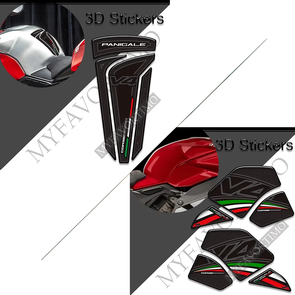 

For Ducati PANIGALE V4 S R V4R SP 1100 3D Motorcycle Fuel Tank Sticker Moto Decals