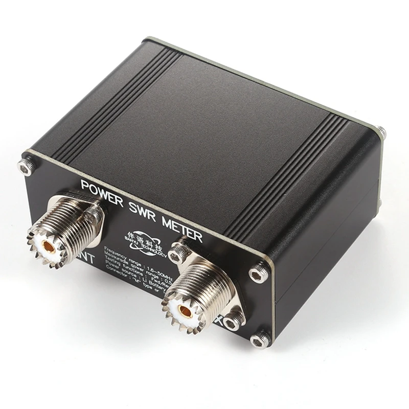 Medidor de potência swr 150w medidor de potência swr hf medidor de onda permanente de ondas curtas cw ssb com display 1.6-50mhz