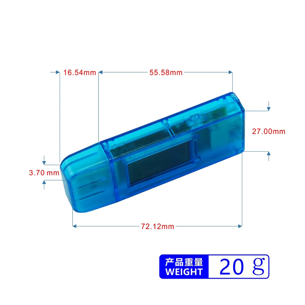 USB 3.0 24-in-1 Colour LCD Voltmeter Ammeter with Power Failure Protection USB Tester