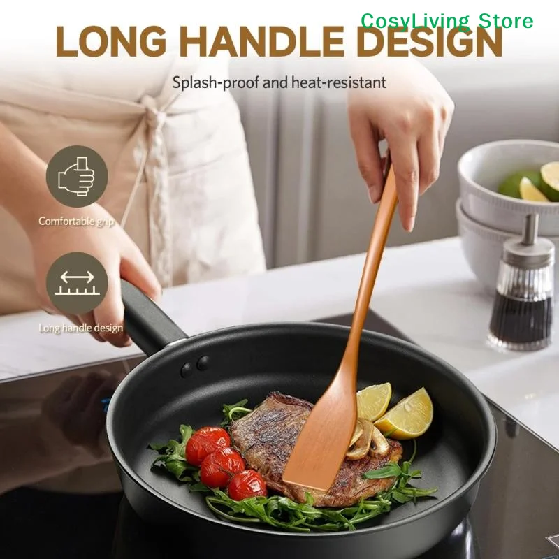 [CL]Kitchen Utensils No Stick Wooden Spatula Premium High Heat Wooden Turner Sturdy Versatile Frying Spatula Fried Food[CL]
