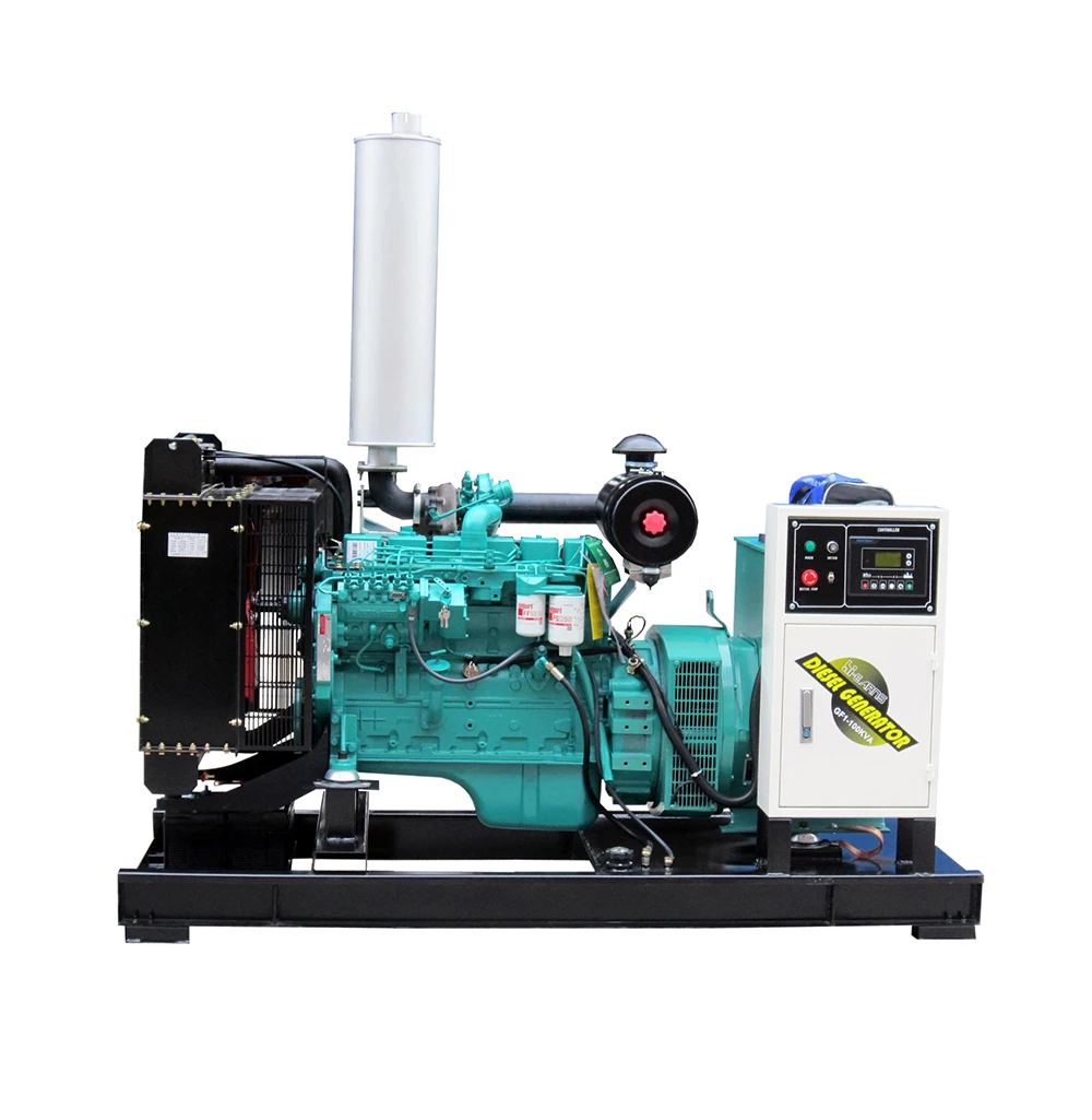 20KVA 30KVA 50KVA 100KVA 125KVA open frame water cooled multi cylinder engine dies el generator for sale